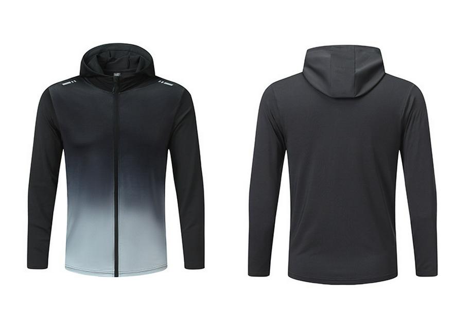 2024 Spring & Autumn Men's & Kids' 5-Piece Quick-Dry Fitness Set: Compression Shirt & Hooded Jacket for Running