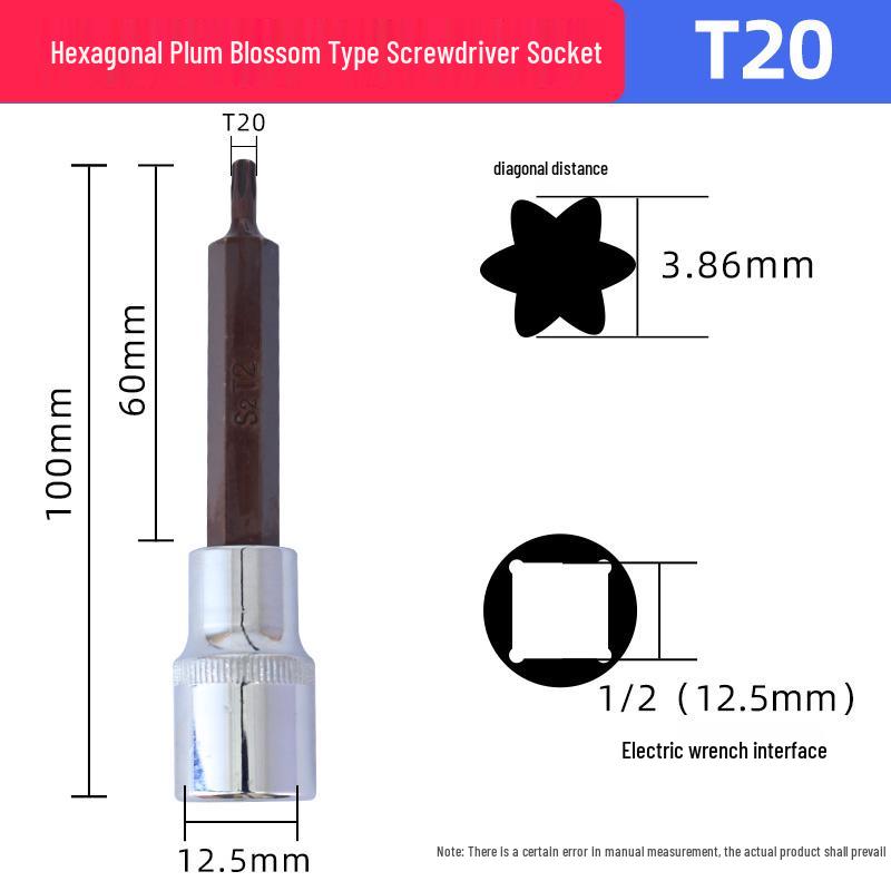

12-Point Plum Blossom Spline Wrench Set, Hex Socket, M14/M12 Flower Type Tool