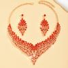 Jewelry Set Shimmering Necklace And Earrings Luxury Jewelry Set Dazzling Exquisite Design Necklace For Formal Event Party