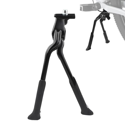 

ADOFUN Bicycle Kickstand, Bicycle Center Stand with Double Legs, Aluminum Alloy, Adjustable Length, Center Mount, Two-Leg, Compatible with Folding Bik