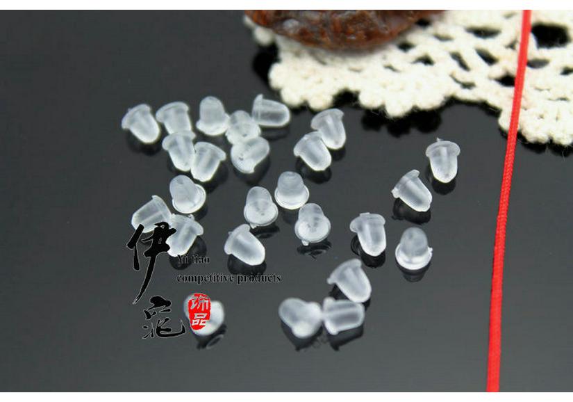 Earring Studs 100 Pcs - Plastic Ear Backs and Plugs