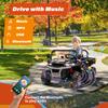 24V Children'S Dual-Seat  Vehicle - 4×75W Powerful Motor, Remote Control/Manual Dual Mode, Wireless Music + Electric Dum