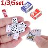 1-5set Portable Mini Poker Card Funny Cute Mini Playing Cards for Teens Adults Travel Toys Party Game Ideal Miniature Poker Card