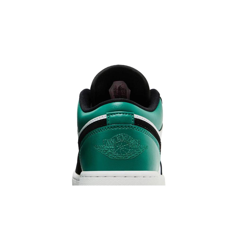 Air Jordan 1 Low Grade School 'Mystic Green' (Unisex) White / Black / Mystic Green Kids' Basketball Shoes 553560 113