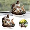 Ostereier Acryl Haus Wohnzimmer Feiertagsszene Dekoration Tragen Ornamente Miniatur Gnome Weihnachten