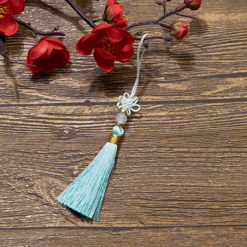 Čínský uzel Třásně Třásně Polyesterové Třásně Národní styl DIY Závěsná Třásně Záložka USB Disk Sáček Sáček Příslušenství