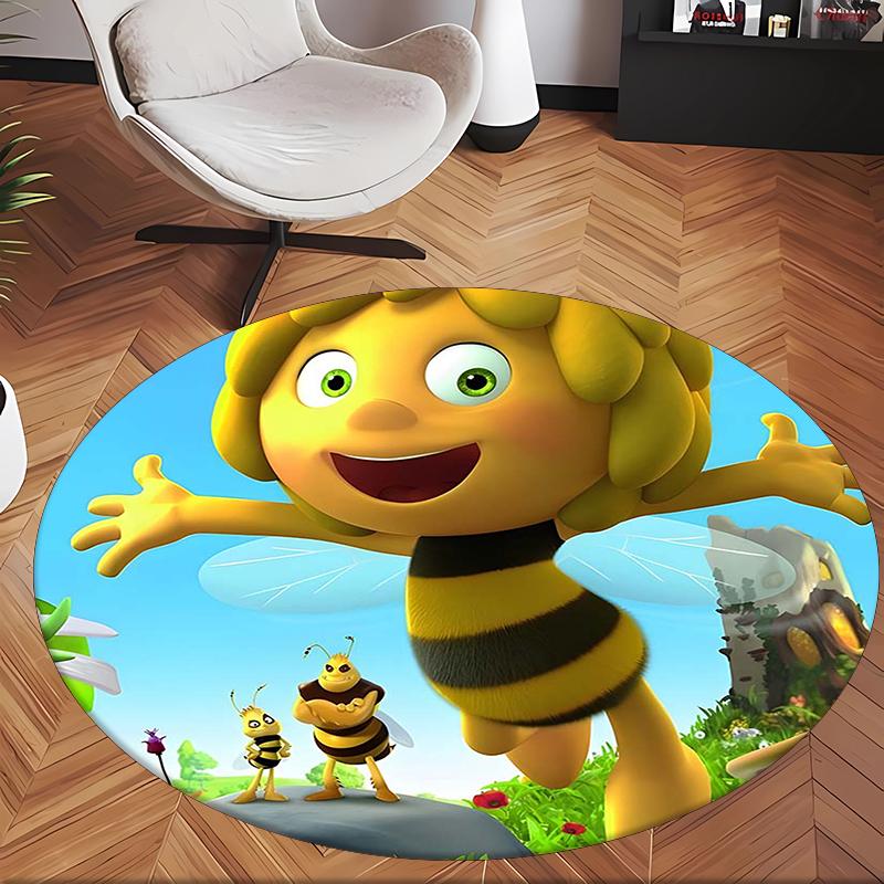 L'Ape Maia (5) Tappeto Rotondo per Ufficio Tappeto Decorativo per Pavimento per Ufficio Camera da Letto Soggiorno e Spazio Domestico