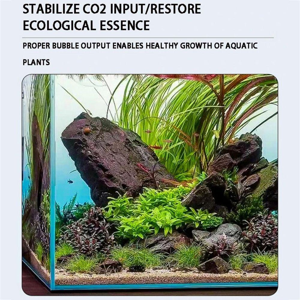 Aluminum Zinc Zinc Alloy Fish Tank CO2 Diffuser Silver Counter Atomizer with Bubble For Aquatic Plants