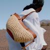2025 Trendy Large Capacity Polish Straw Shoulder Beach Bag