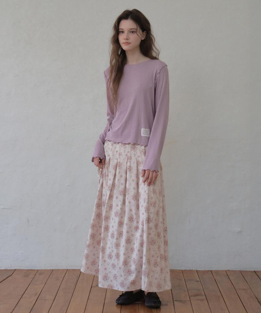 Aueonoseuteljia Lisse Merrow T-Shirt_Dusty Pink(O26Tp01)