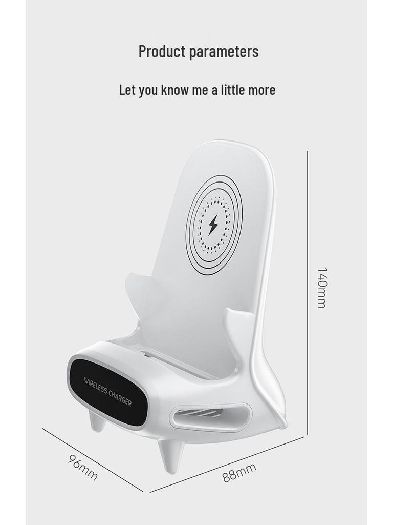 3-in-1 15W Fast Wireless Charging Stand for Mobile Phones, Compatible with Apple 14