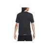 Nike Dri-Fit Rise 365 Running Division Printed Crew Neck Casual Short Sleeve T-Shirt Men Tops Black FN3981-010