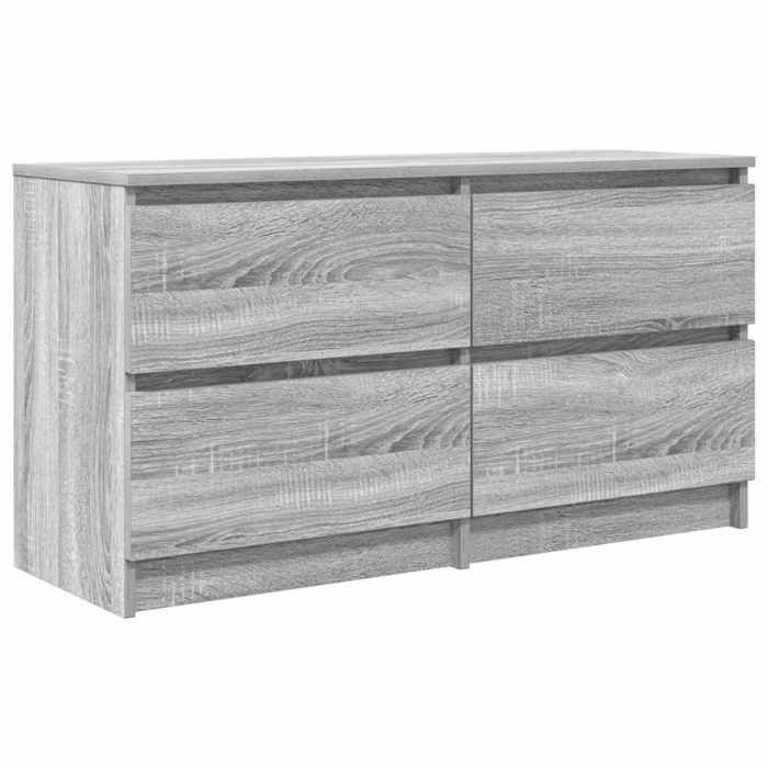 VidaXL TV Cabinet Sonoma Grey 100x35x54 Cm Engineered Wood, Tv Bench, Hifi Cabinet, Entertainment Center, Tv Sideboard, 861801