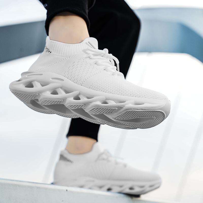 Fashion High Quality Breathable Summer Mesh Elastic New Lightweight Thick Sole Designer Casual Running Men's Shoes Zapatillas Informales