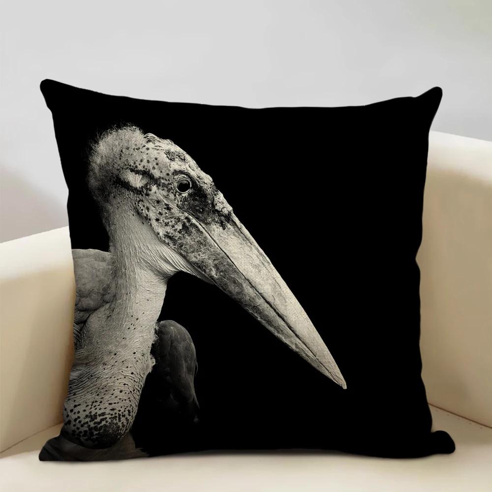 Animal Portrait Cushion Cover,Lion, Tiger, and Bear Patterns,Home Sofa Decorative Throw Pillow Case Perfect Children's Gift