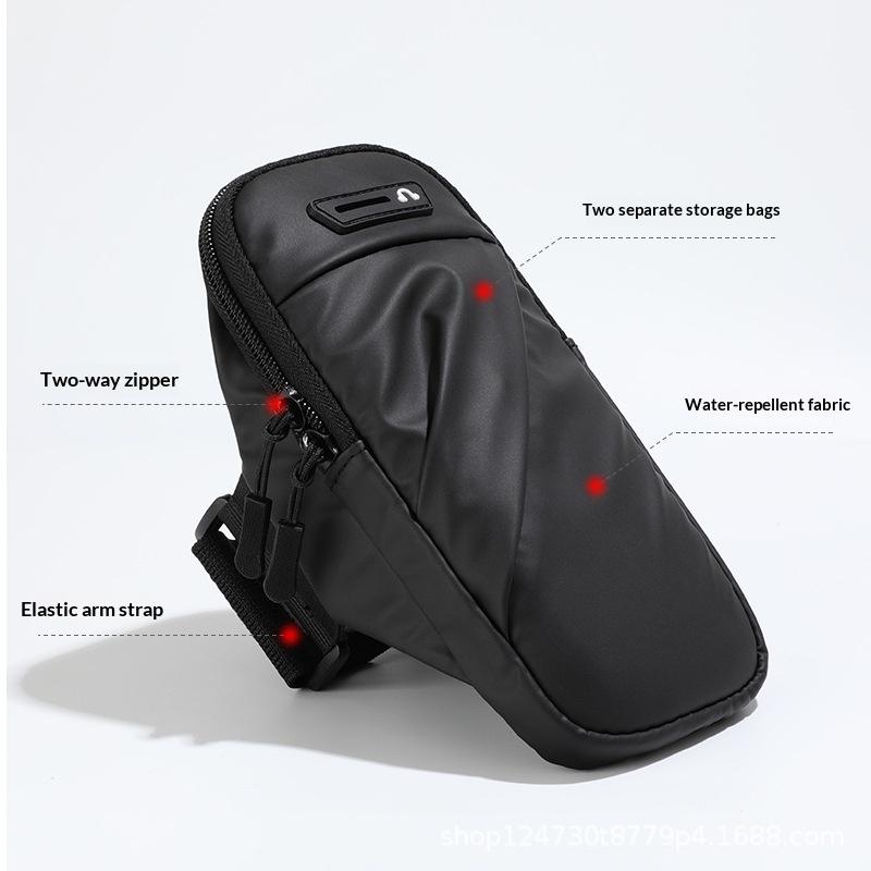 Universal Armband Phone Key Pouch Outdoor Waterproof Fitness Running Sport Arm Cell Phone Holder With Headphone Jack Phone Bag