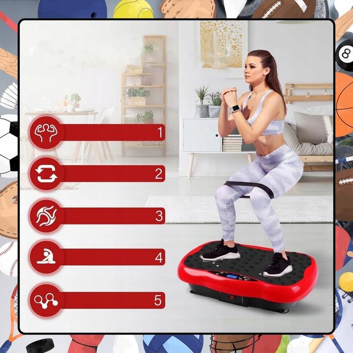 Platforma Wibracyjna Wibrująca Treningowa Masująca Trening Ciała Max 150Kg