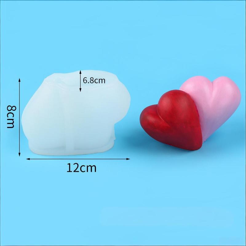 Silikonform Valentinstag Gitter Herz Garn Herz Texturiertes Herz Aromatherapie Kerze Gipsform Für Romantische Heimdekoration