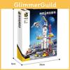 Rocket Assembles Shenzhou Building Blocks With Abs Plastic For Daily Kids Gift