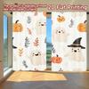 2D FLAT PRINTING 2pcs Curtains (Without Rod) Halloween Ghosts and Pumpkins (6) New Year Festival Creative Curtains Versatile