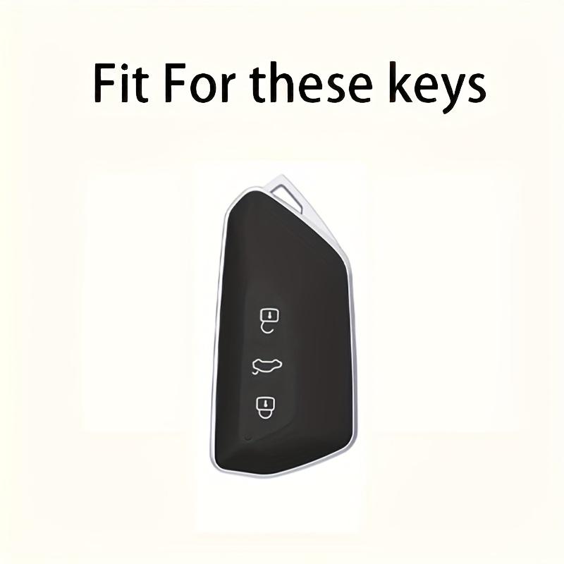 Black Warrior Style TPU Car Key Case Cover for VW Golf 8 Mk8 GTI GTD R ID3 ID4 2020 Protected Fob Accessories