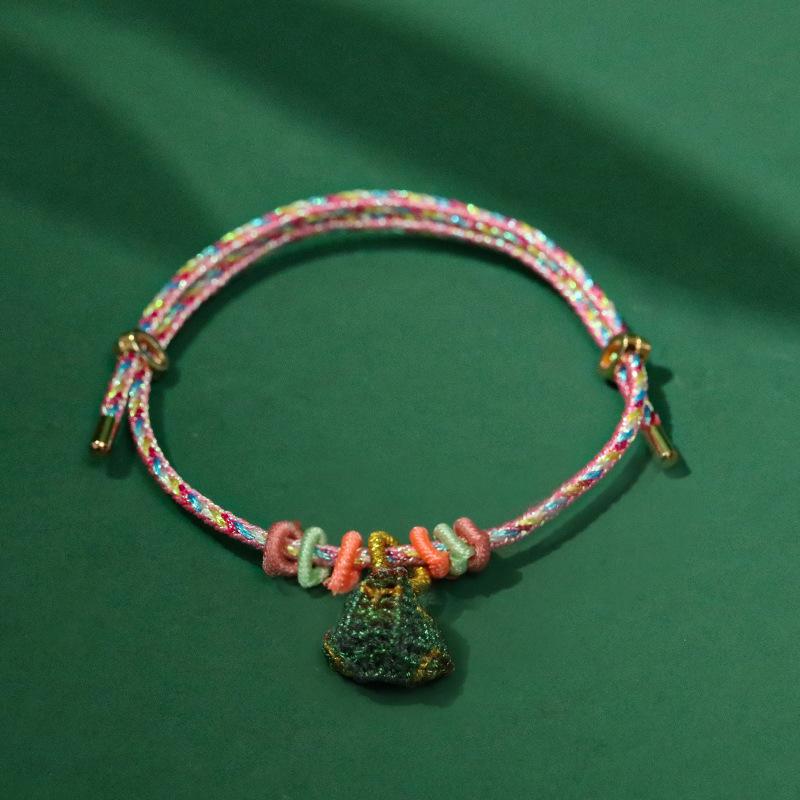 Colorful Rope Handmade Woven Zongzi Festival Bracelet New Ethnic Red Rope Adult Children's Hand Rope