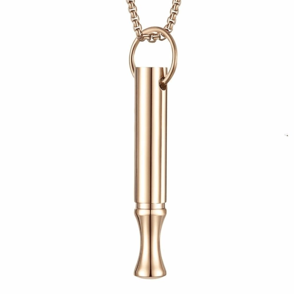 Gift Mindfulness Training Whistle Metal Portable Relaxation With Cotton Core Yoga Yoga Practice