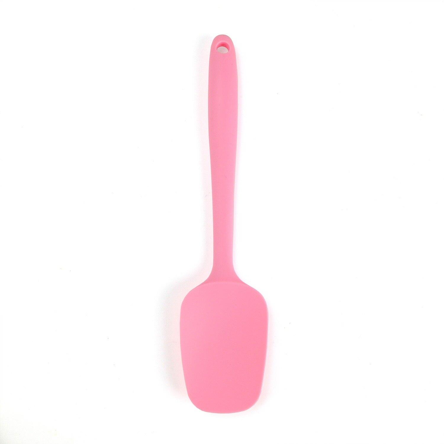 

1 шт. кухонная силиконовая лопатка для крема и масла для торта, скребок для теста, кисть для смешивания масла, кисти для торта, инструмент для выпечки, кухонные принадлежности розовый