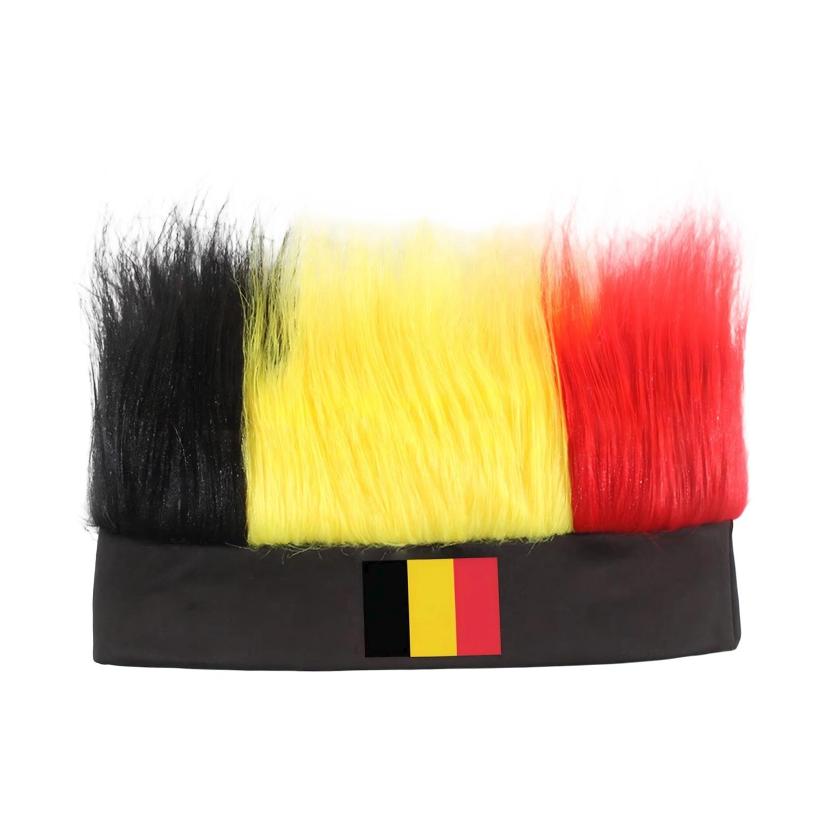 Fan Wigs, Flag Color Headbands, Football Game Cheering Props, Headwear One Size