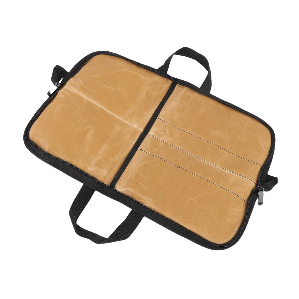 Kochwerkzeug-Aufbewahrungstasche Canvas Tragbar Gabelhalter Kochwerkzeug-Wickeltasche Tragetasche mit Griff für