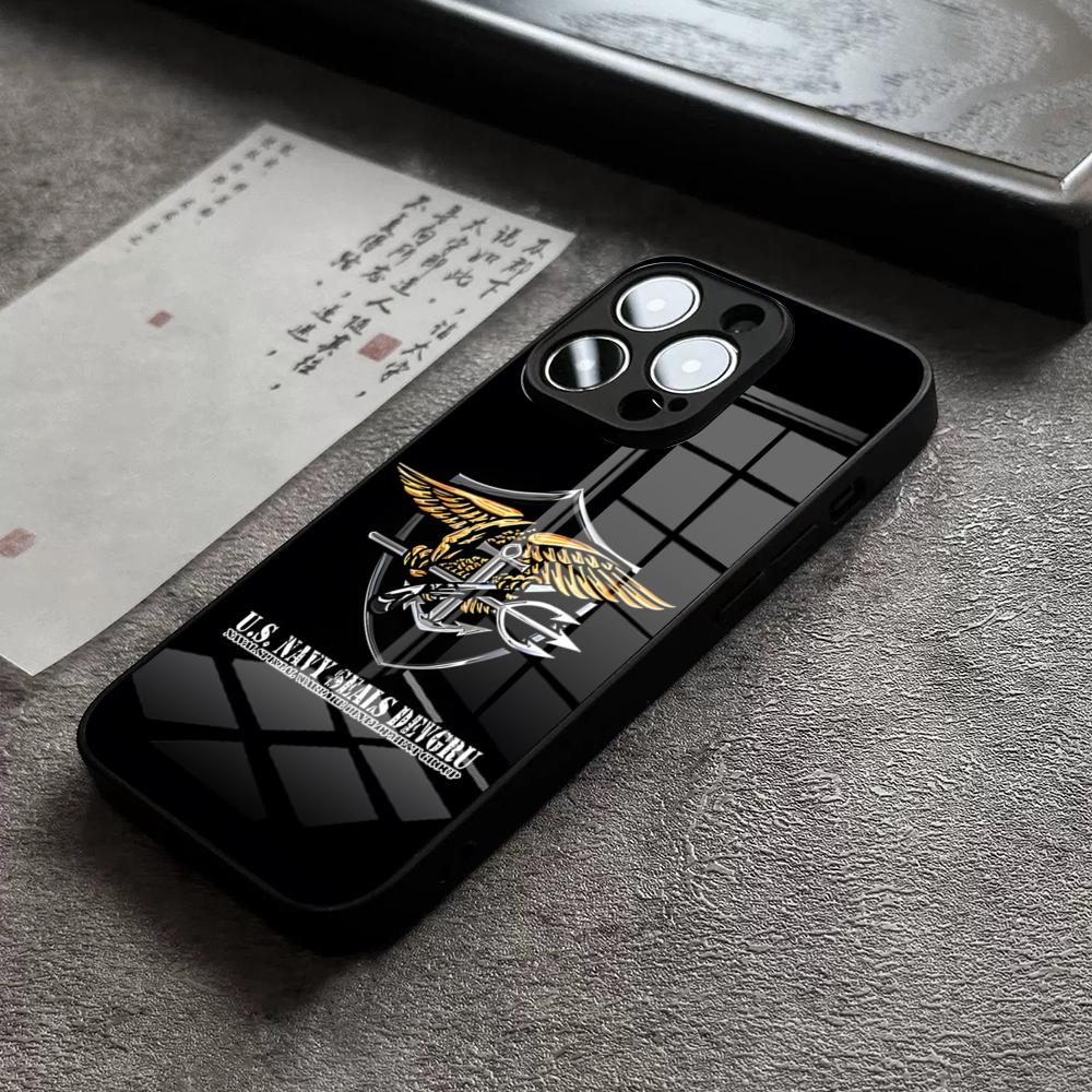 PRF Police S-SEAL Team Phone Case For IPhone 15 Pro Max 14 Plus 17 Pro Max 12 11 13 X XR XS 16 Plus Air SE Glass Cover