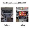 Android Auto Car Radio For Buick LaCrosse 2016 2017 2018 2019 Multimedia Video Player Navigation GPS Carplay 4G WIFI BT 2DIN