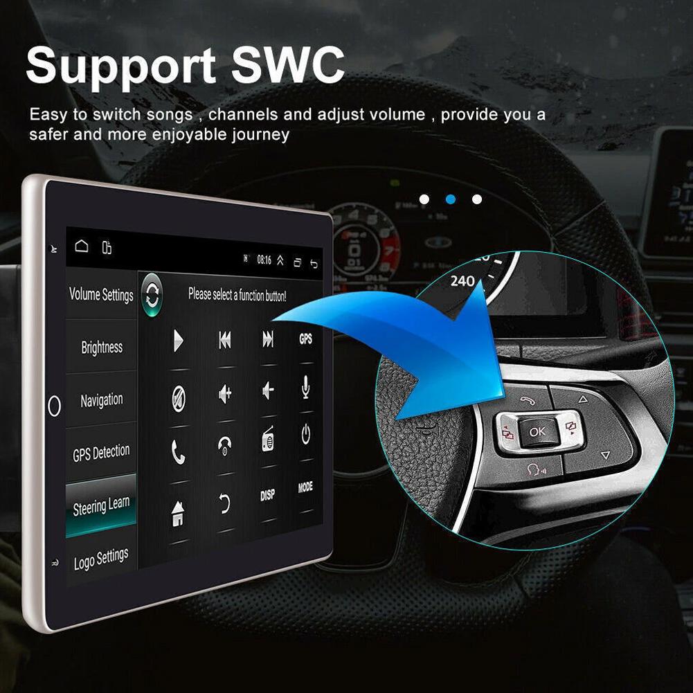 10.1 Inch Double Din Car Stereo Radio Wireless CarPlay Android Auto Multimedia Player with GPS WiFi BT FM Car Radio Android 13