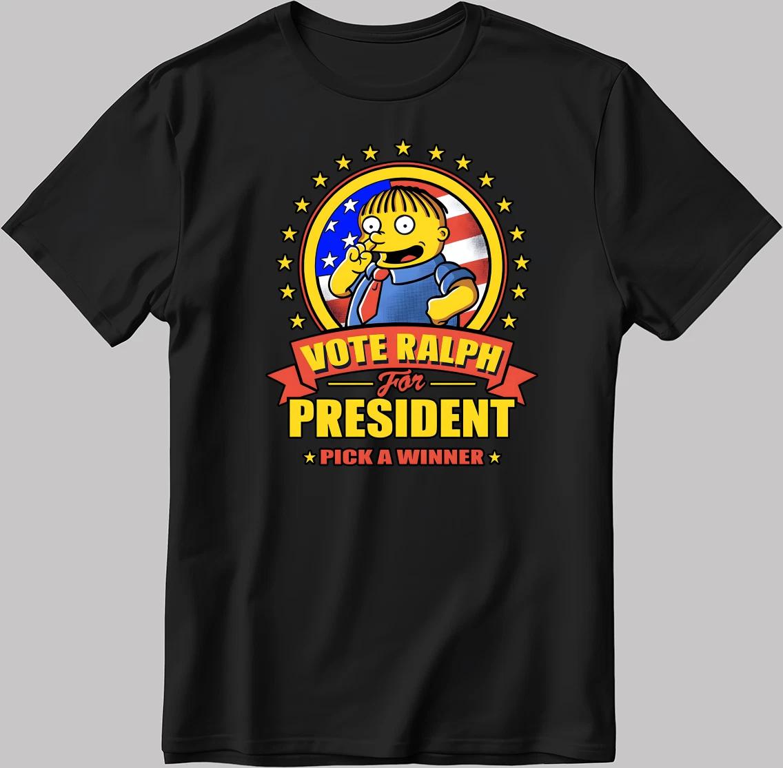 The Simpsons, Simpson Characters Short Sleeve White-Black Men s / Women N580 4XL