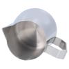 Milk Frothing Pitcher Stainless Steel 600ML Steaming Pitcher for Milk Frother   Arts(600ml;with  : )