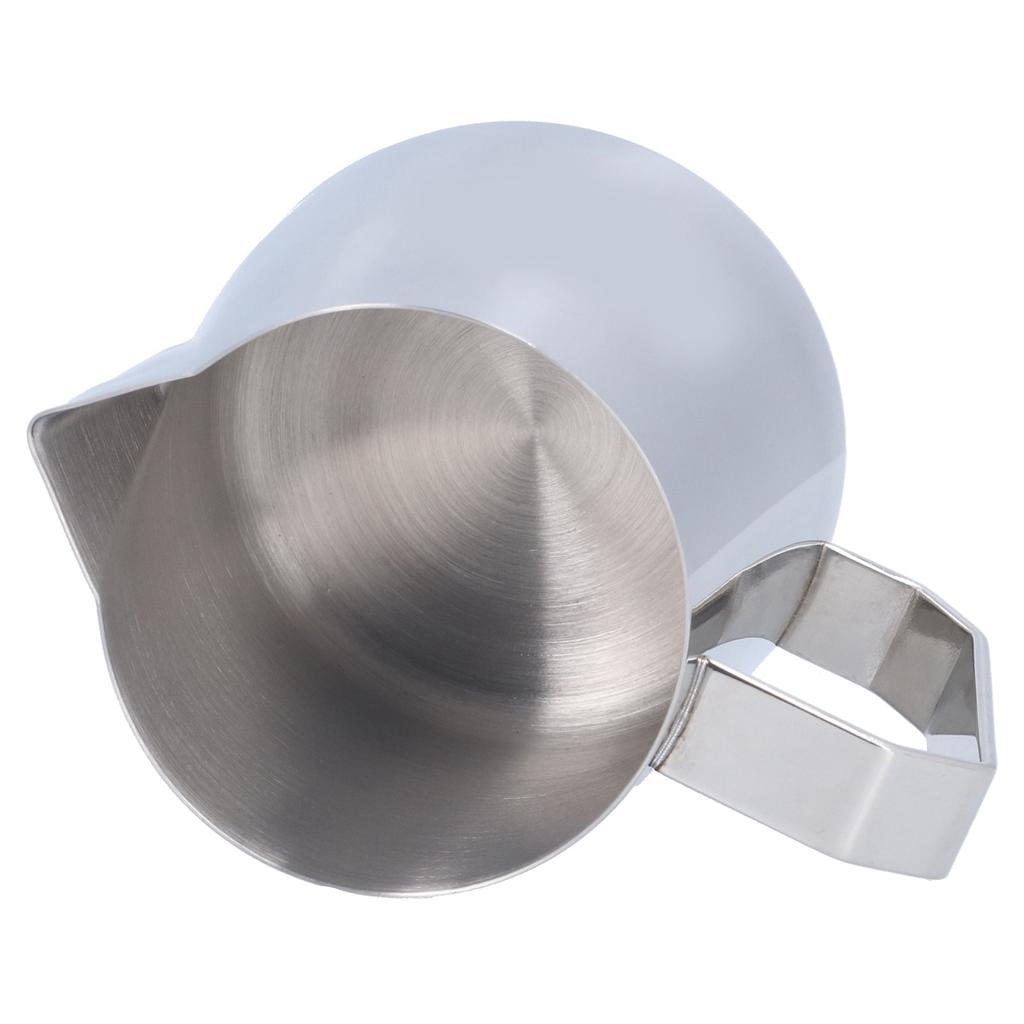 Milk Frothing Pitcher Stainless Steel 600ML Steaming Pitcher for Milk Frother   Arts(600ml;with  : )