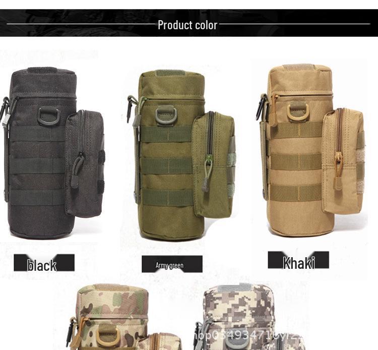 Insulated Tactical Water Bottle Pouch for Outdoor Travel and Cycling