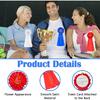 3PCS Award Ribbon Rosette Set, Blue Red White Participation Ribbon 1st 2nd 3rd Place Ribbons Ribbon Rosette Award Ribbons for Winners Spelling Bee