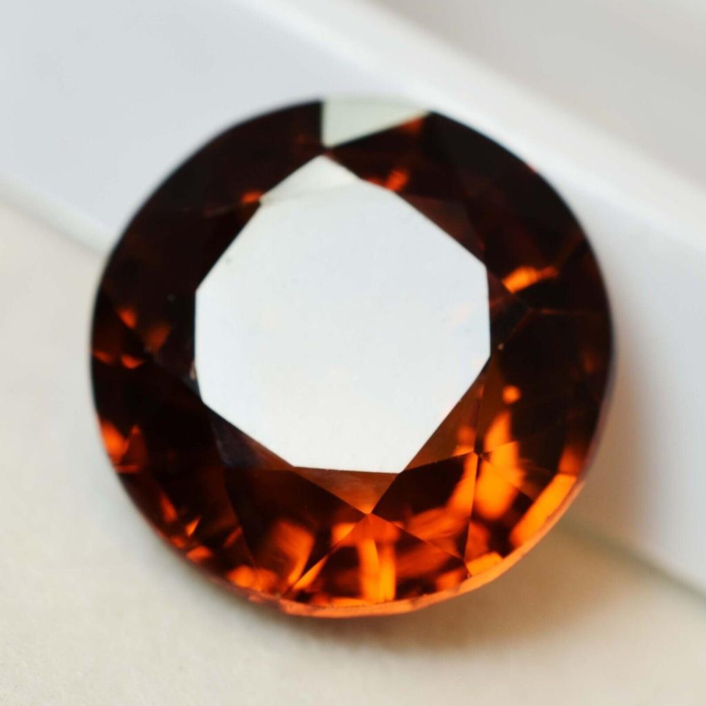 Orange SAPPHIRE Natural Round Cut 8.69 Ct Unique Gemstone for Birthday CERTIFIED Sq-78765