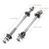 2Pcs Axle Road Bike Rear Repair Tool Mountain Front Shaft Iron Parts Bike Axle Wear-Resistant Mountain Bikes Cycling Part Supply