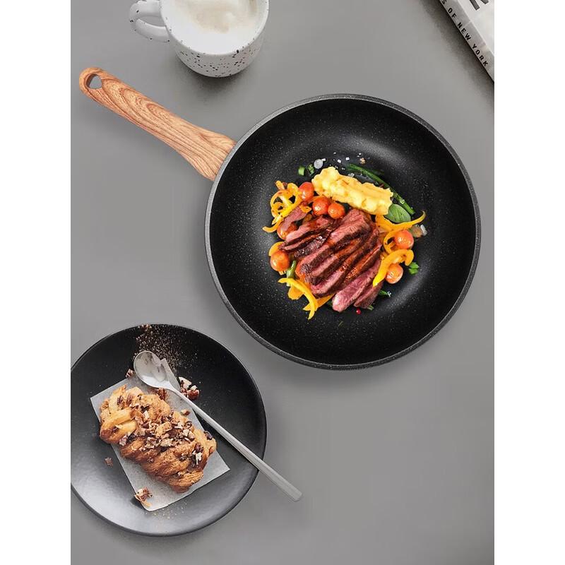 COOKER KING Obsidian Series 32cm Non-stick Maifan Stone Wok