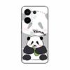 Coque en Silicone Pour Vivo S30 VivoS30 Funda Chat Fleur Rose Panda Mignon Dessin Animé Peint Coque Anti-Choc Pare-chocs Étui de Téléphone Portable