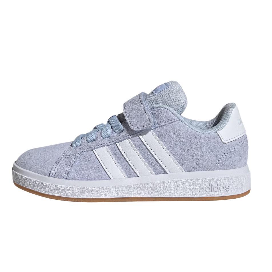 Adidas Synthetic Leather Grand Court Comfortable Velcro Round Toe Low Top Sneakers Kids sneakers KI6485 28