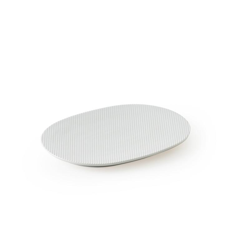 Tackaon Einzigartiger Täglicher Ovaler Kamm Platte Nr. 3 [4 Farben] Vorspeisenteller Brunch Dessert Hübsches Anrichten Oval Ovale Schüssel Set