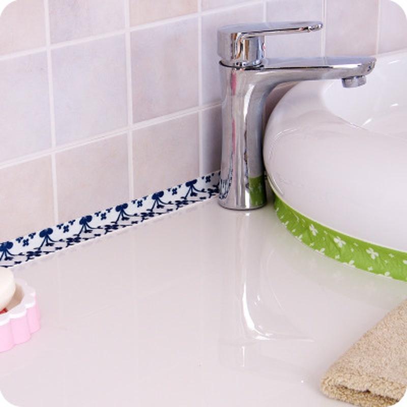 Tira de Sellado de PVC Baño Inodoro Cocina Pared Fregadero Azulejo Reparación Impermeable Cinta Antimoho