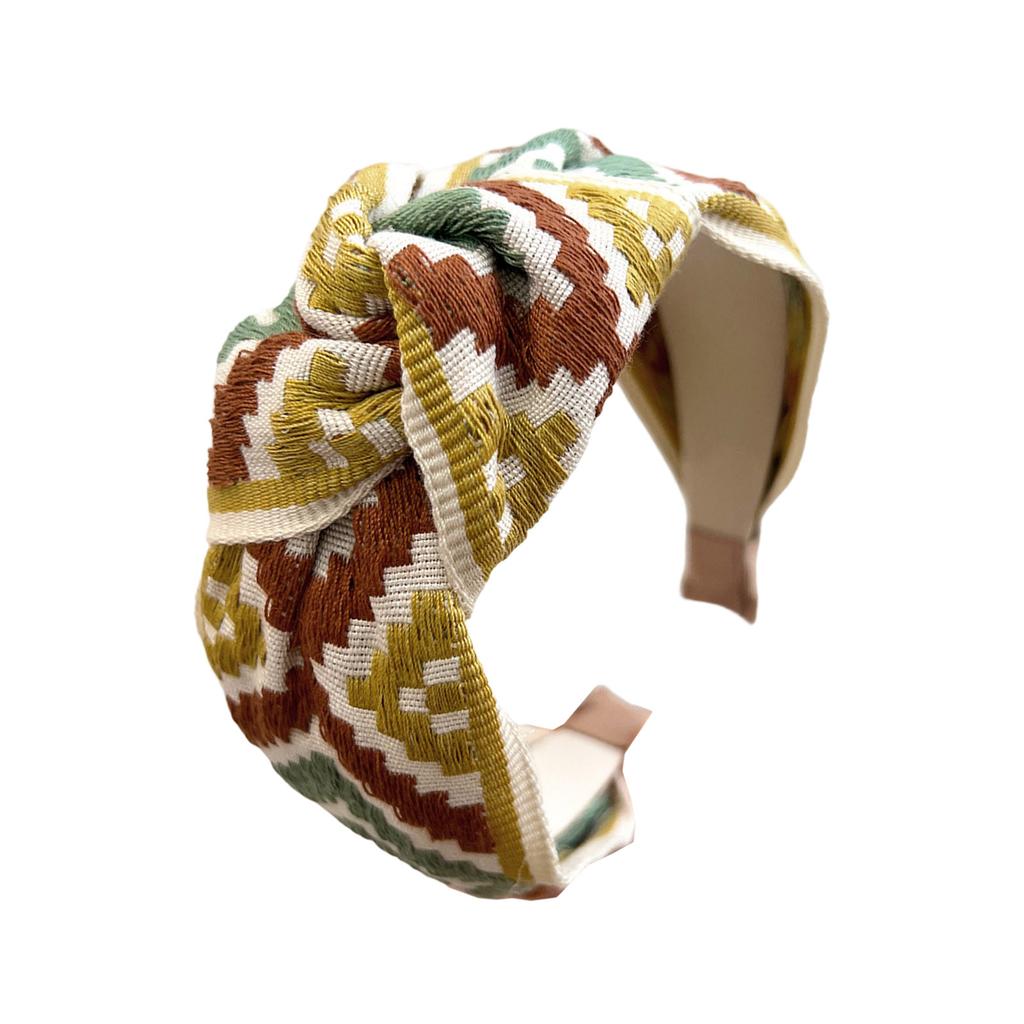 Creatieve Geborduurde Haarbanden Elastische Boheemse Hoofdbanden Strand Haaraccessoire Voor Vrouwen Culturele Mode Accessoires