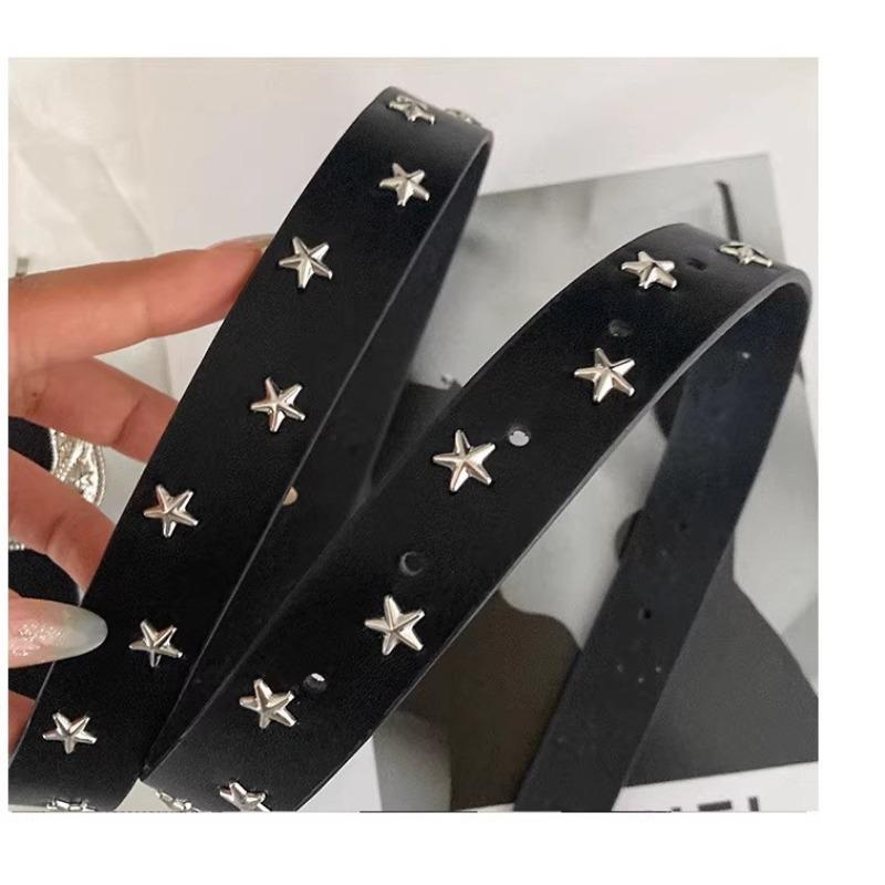 Star Belt Women's Decorative Thin Belt Design Sense Fashionable Versatile Retro Belt