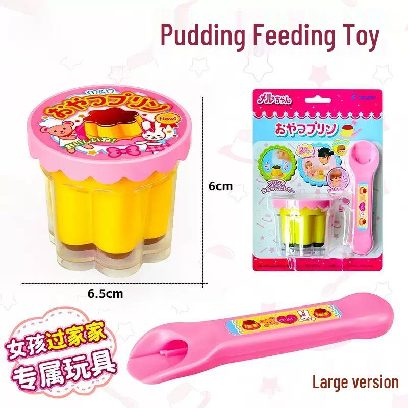 Official Japanese Ramen Pudding Miru - Strawberry Pretend Play Feeding Toy