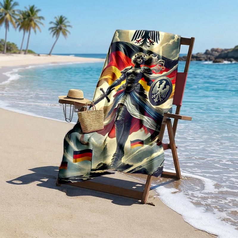 German Fashion Beach Towel: Ideal for Summer Adventures Soft, absorbent and quick drying suitable for swimming and bathing