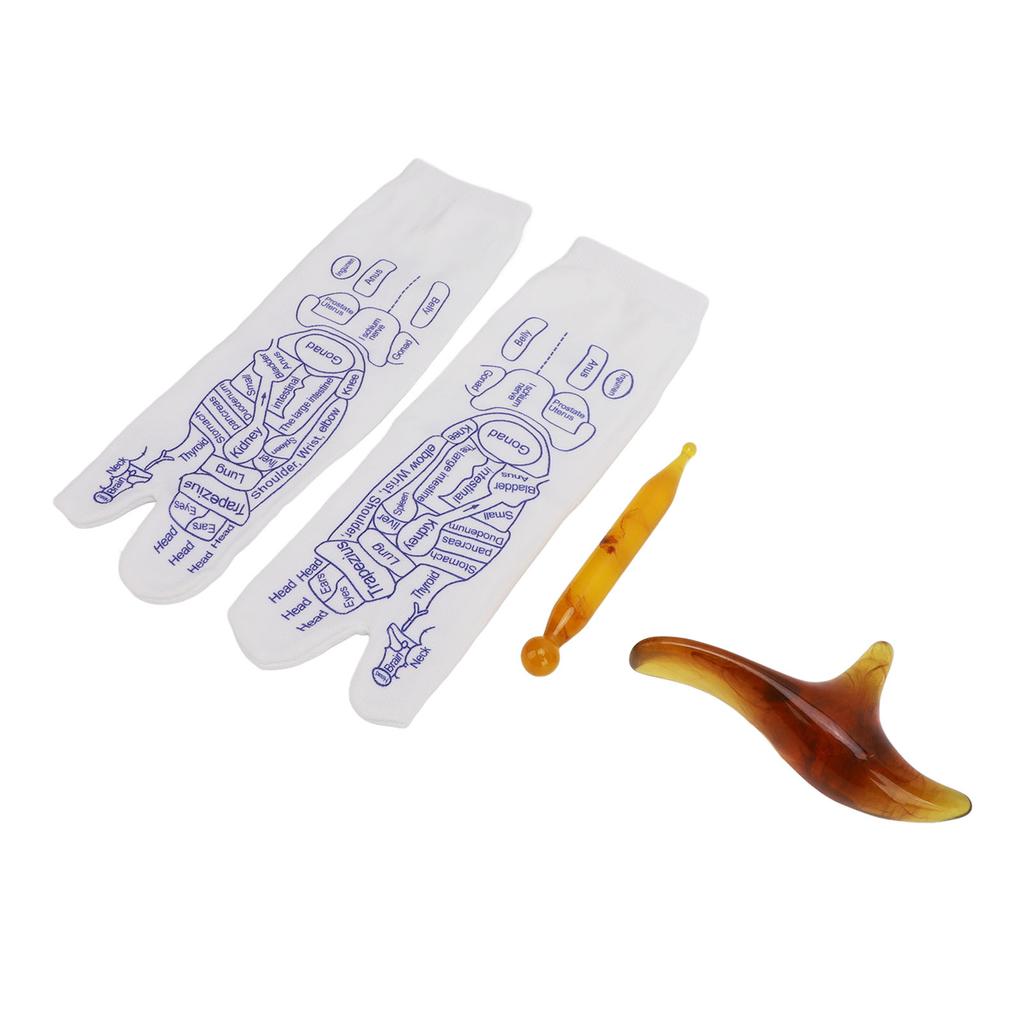Foot Point Massage Socks Comfortable Skin Friendly Convenient Portable Acupuncture Point Sock for